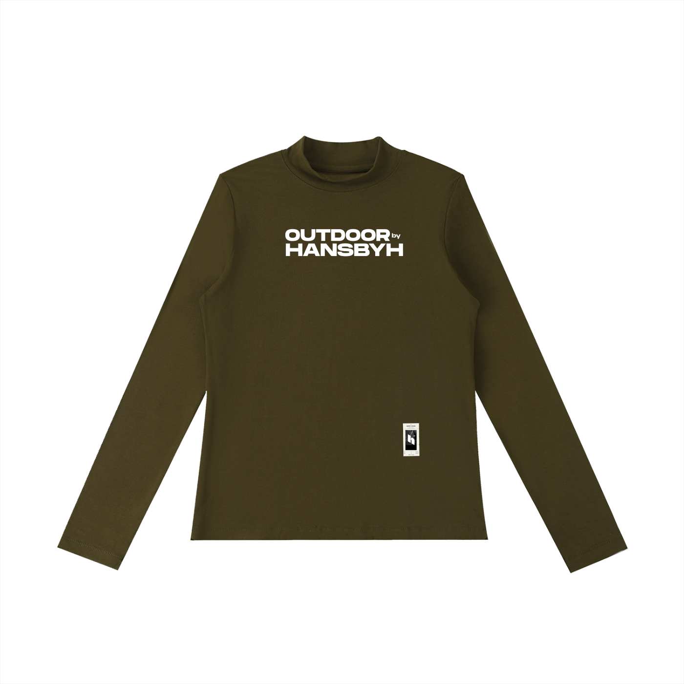 HANSBYH Essential Mock Neck Long Sleeve T-Shirt