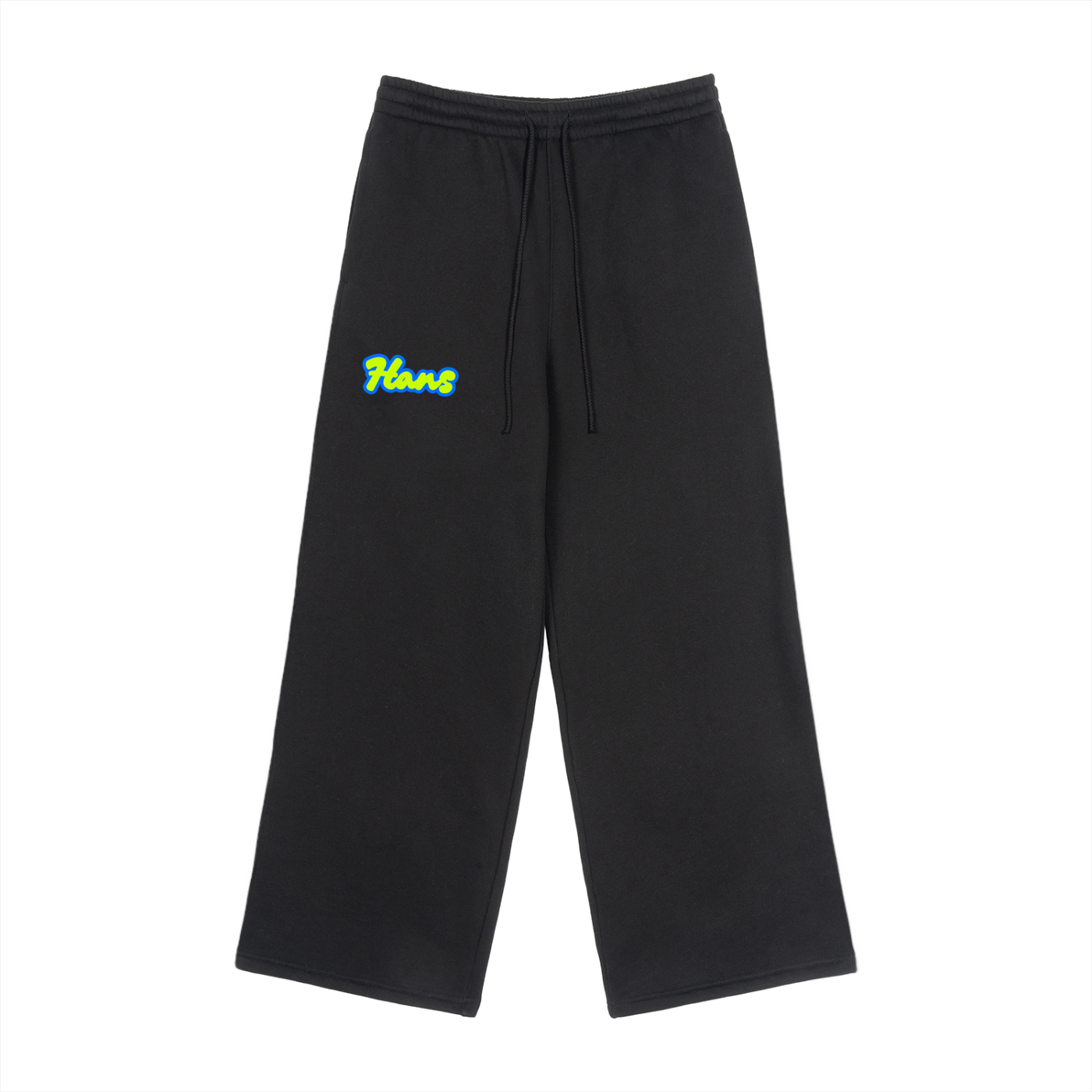 Fleece Drawstring Straight-Leg Sweatpants