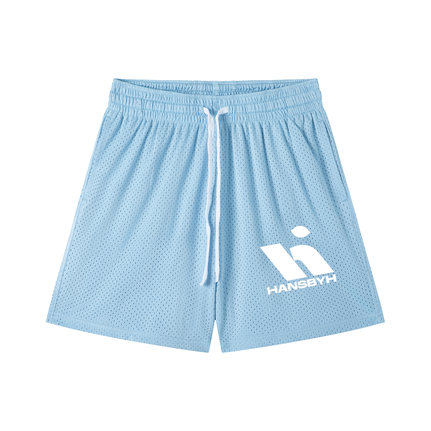 "HANSBYH" Mesh Drawstring Shorts