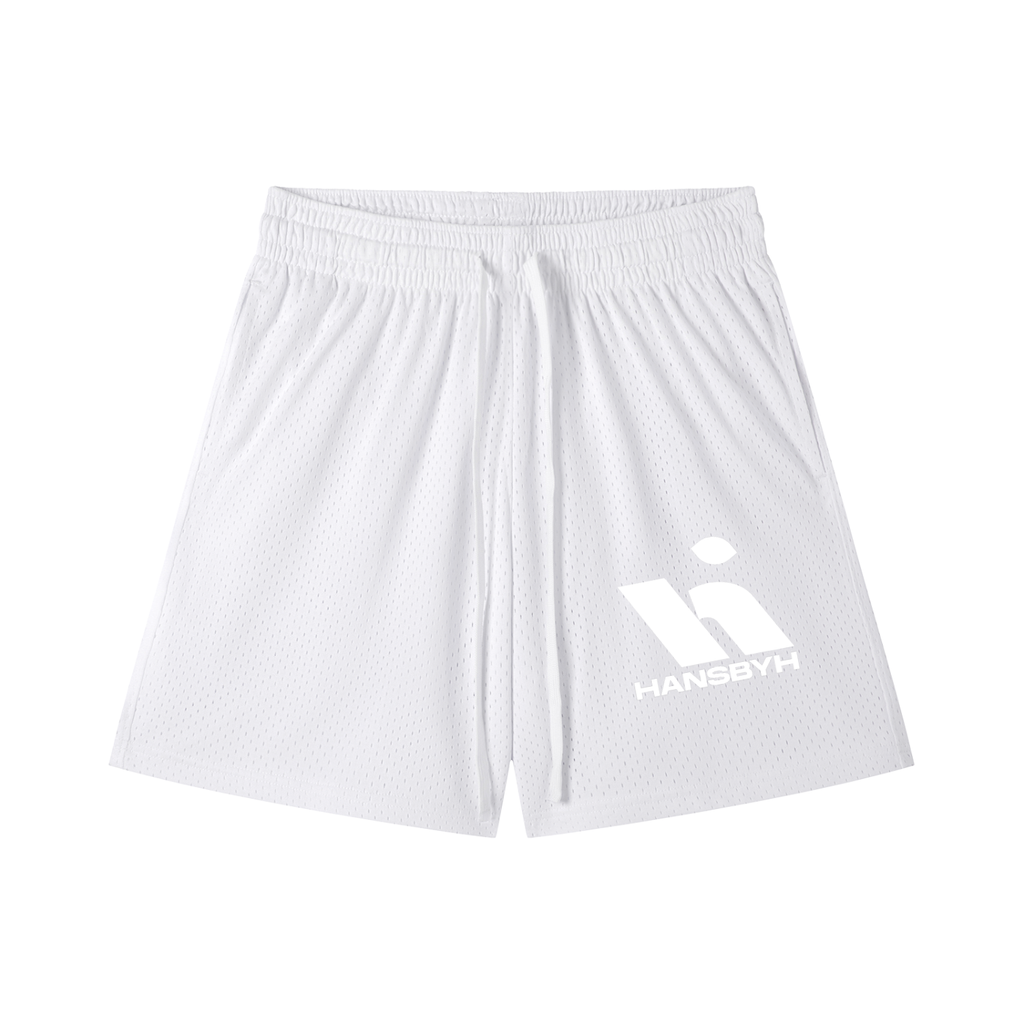 "HANSBYH" Mesh Drawstring Shorts