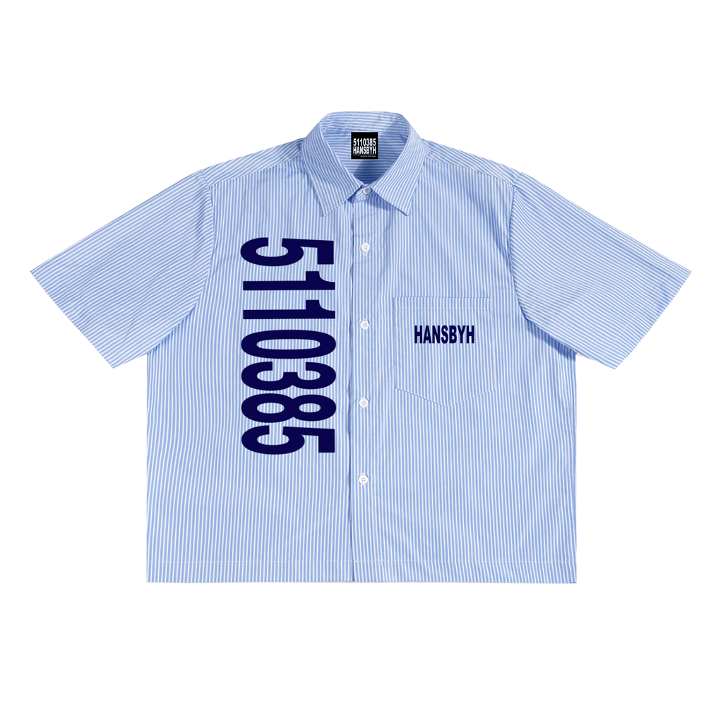 Oversized Vertical Stripe Boxy Shirt