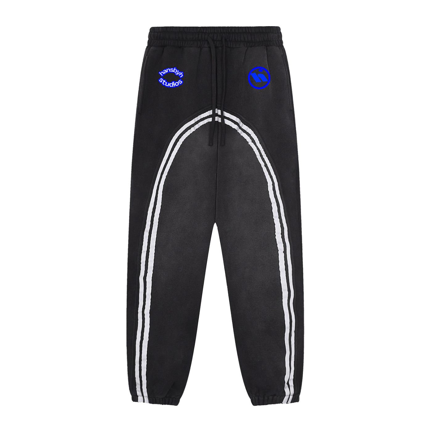 Sun Fade Contrast Tape Fleece Jogged Sweatpants