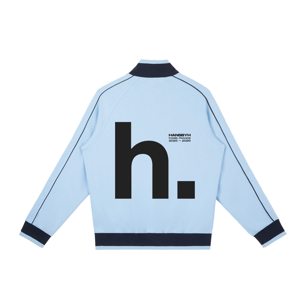 Color Block Raglan Sleeve Zip Track Jacket