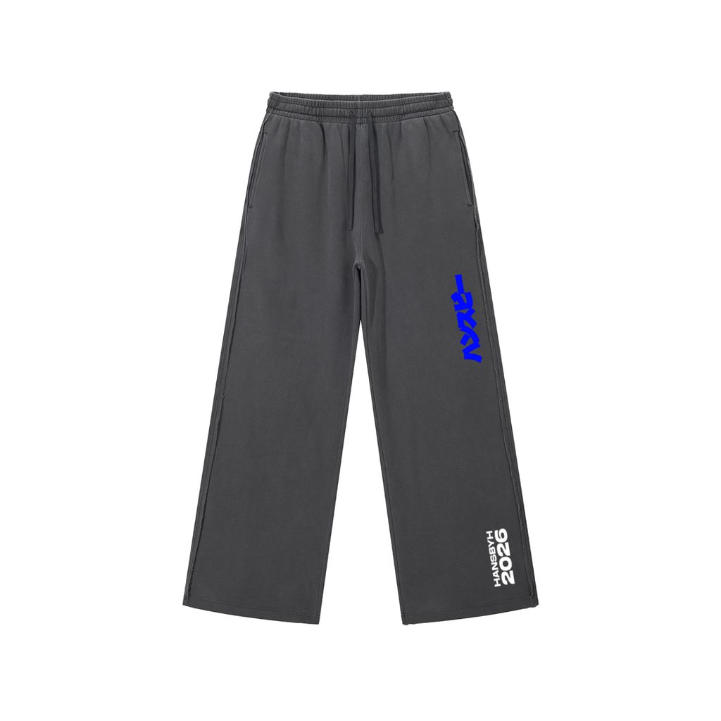 Snow Washed Raw Edge Sweatpants