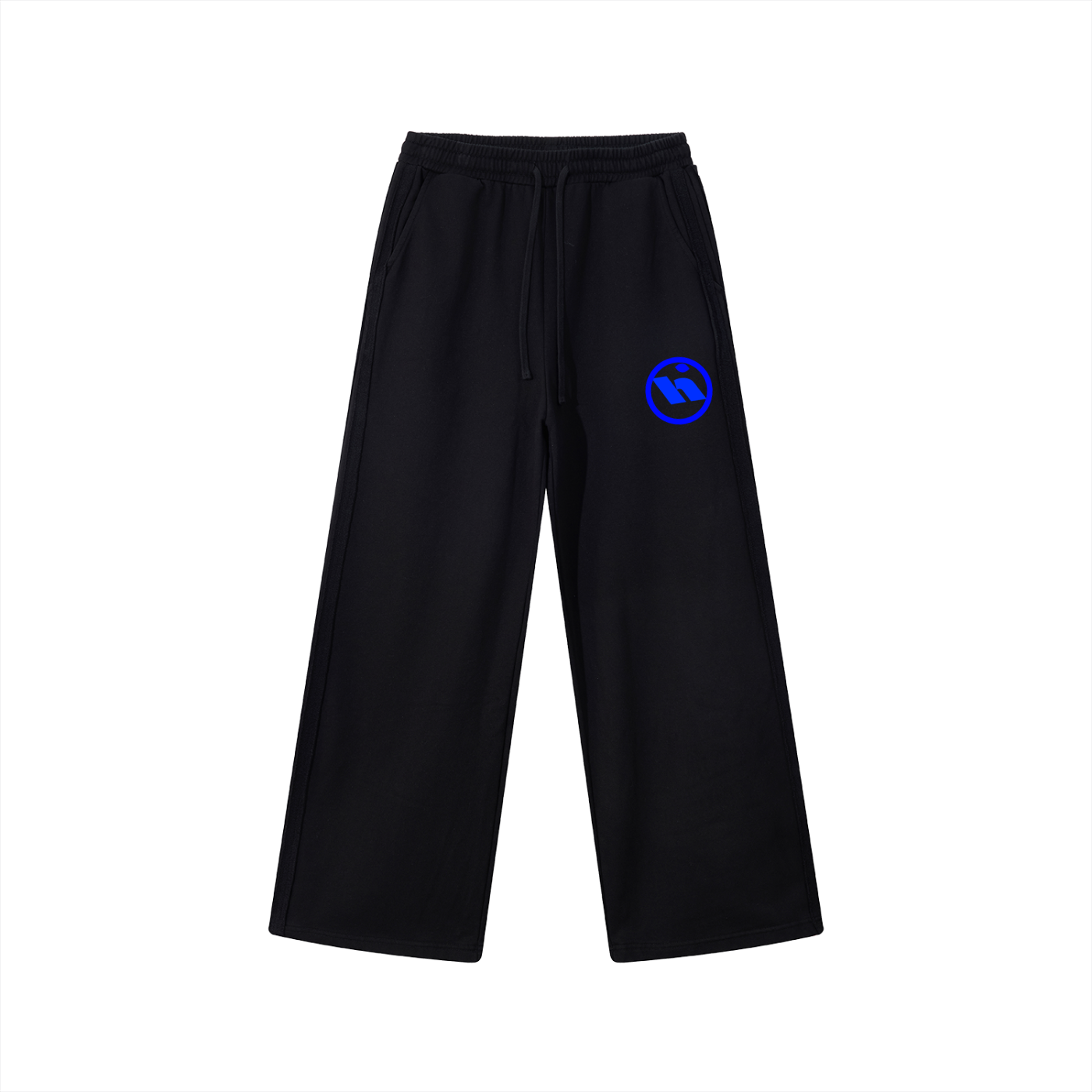 Contrast Tape Straight-Leg Sweatpants