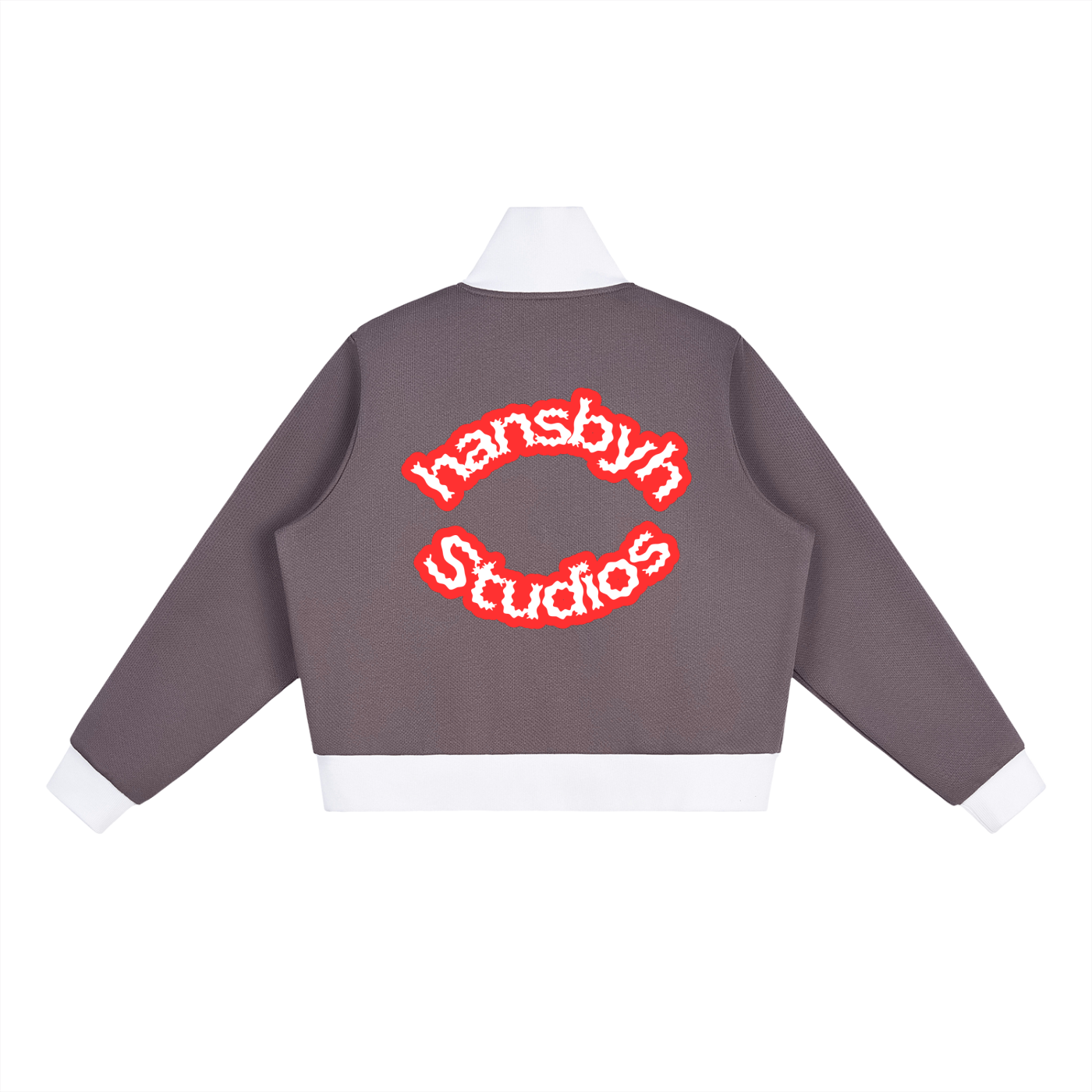 Women Contrast Side Stripe Fleece Cropped Track Jacket