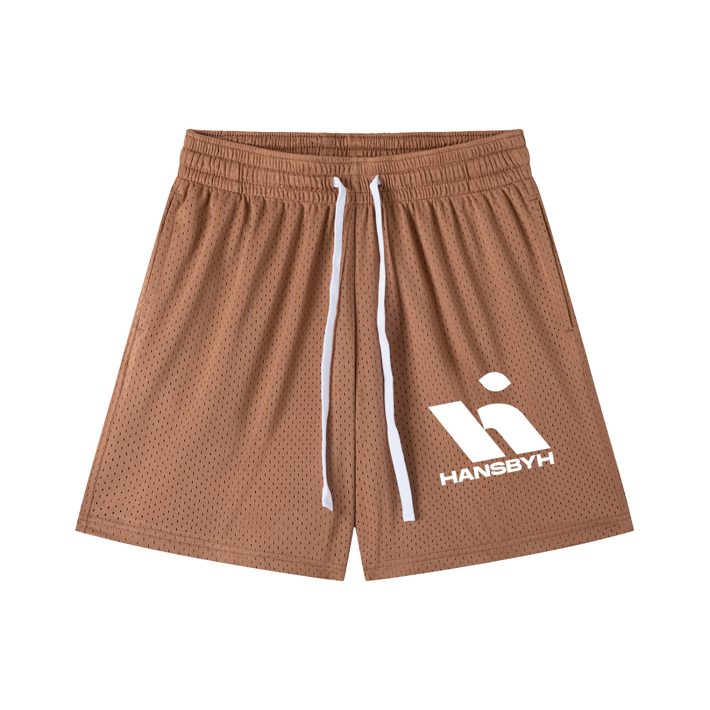 "HANSBYH" Mesh Drawstring Shorts