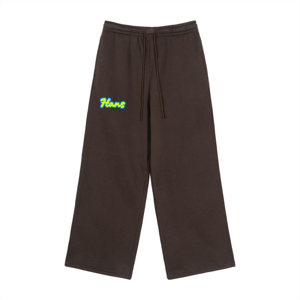Fleece Drawstring Straight-Leg Sweatpants