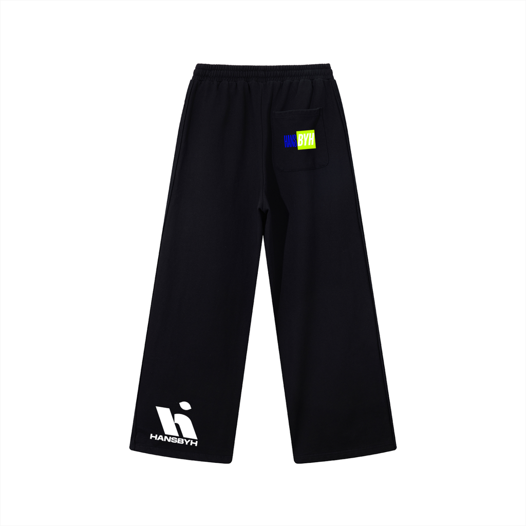 Contrast Tape Straight-Leg Sweatpants