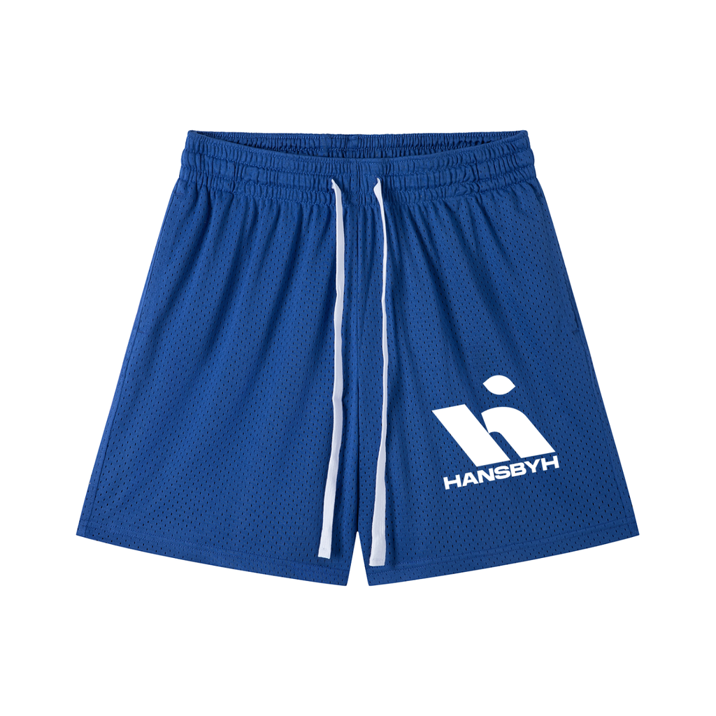 "HANSBYH" Mesh Drawstring Shorts
