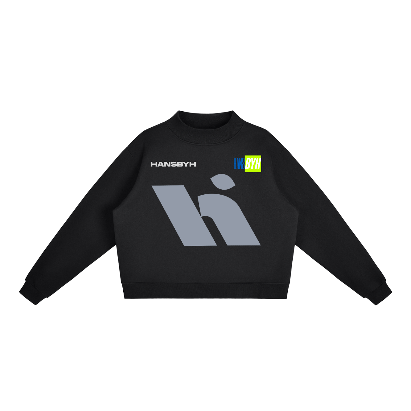 Essential Fleece Mock-Neck Crew Sweatshirt