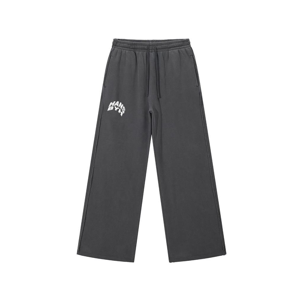 Snow Washed Raw Edge Sweatpants
