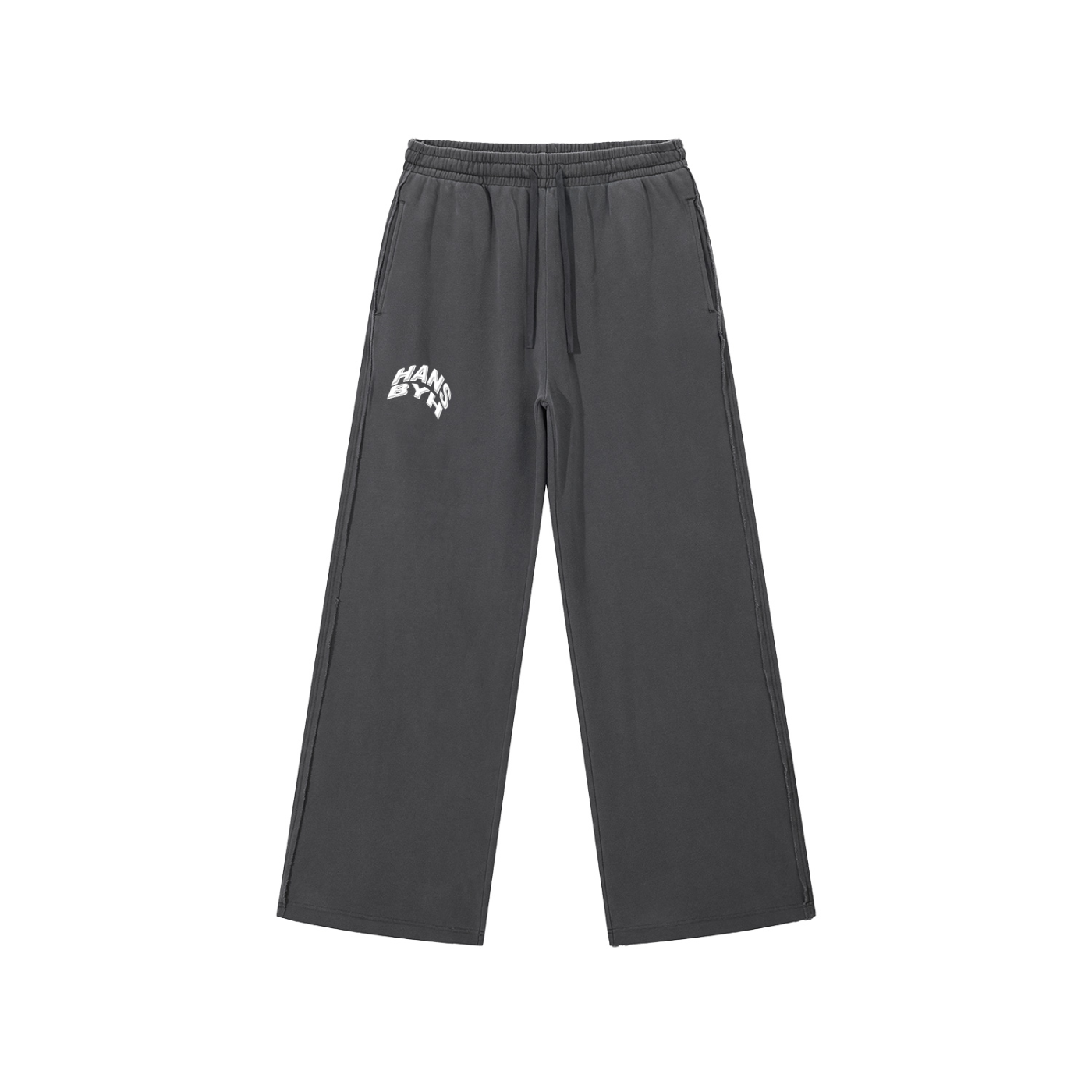 Snow Washed Raw Edge Sweatpants