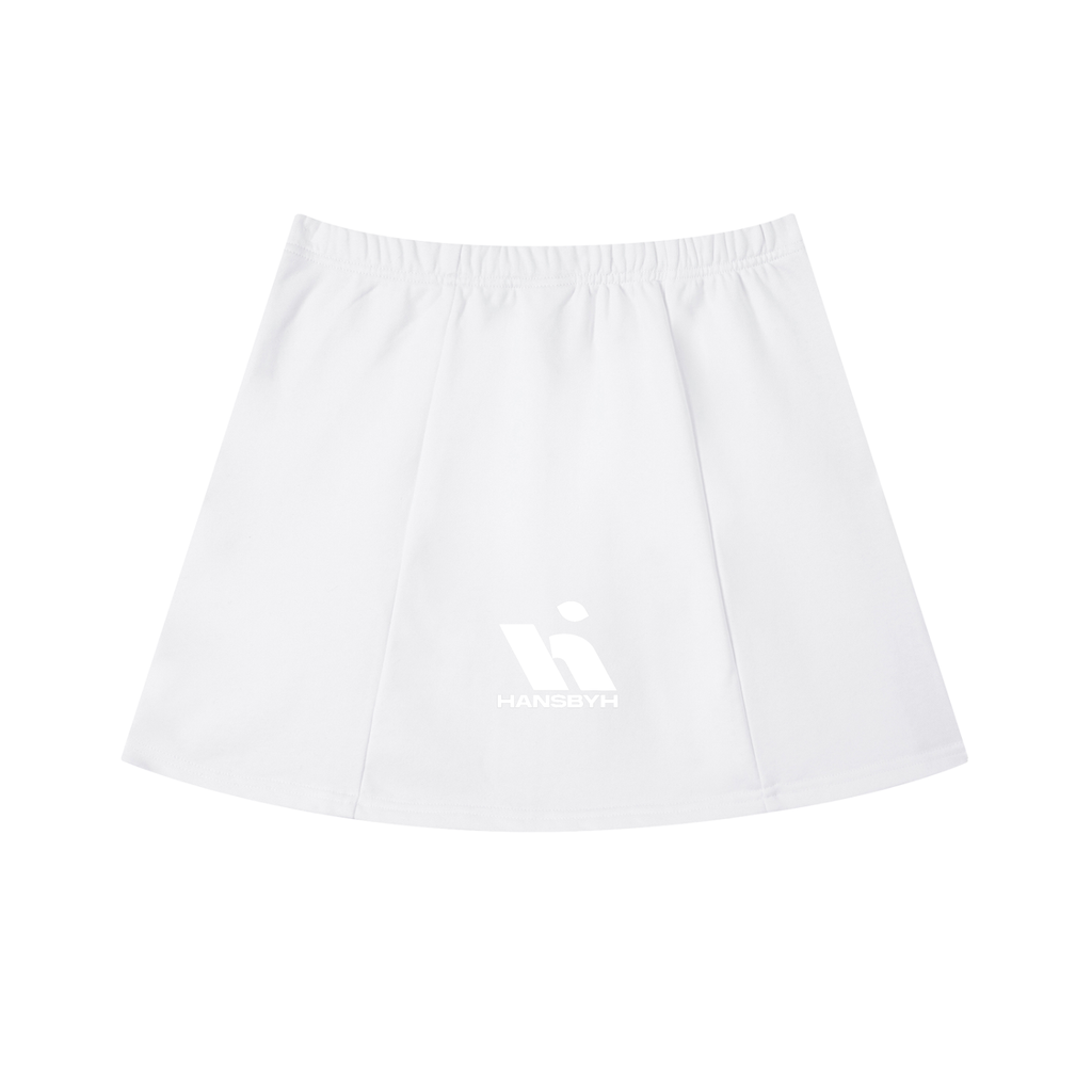 Contrast Side Stripe Slit Skirt