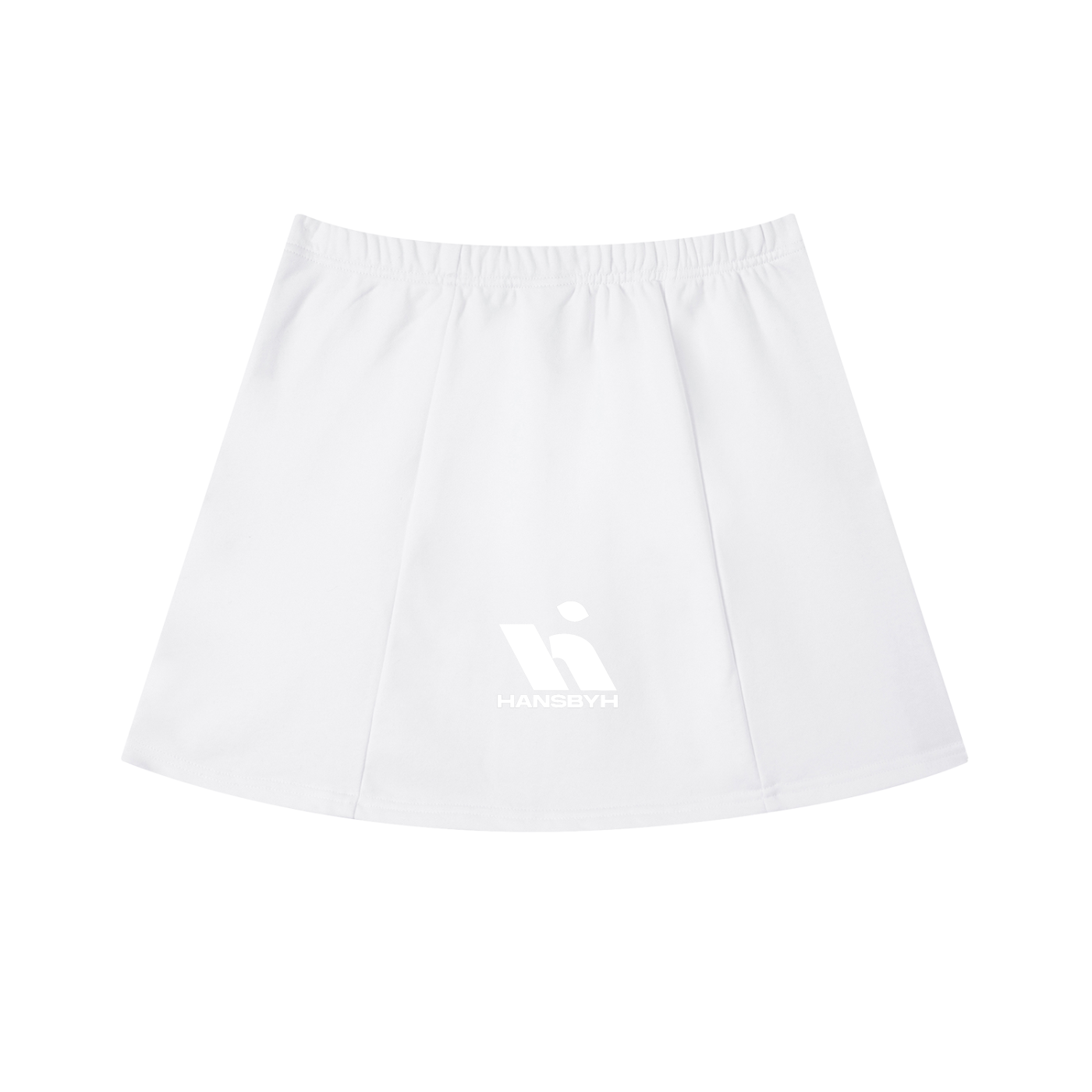 Contrast Side Stripe Slit Skirt