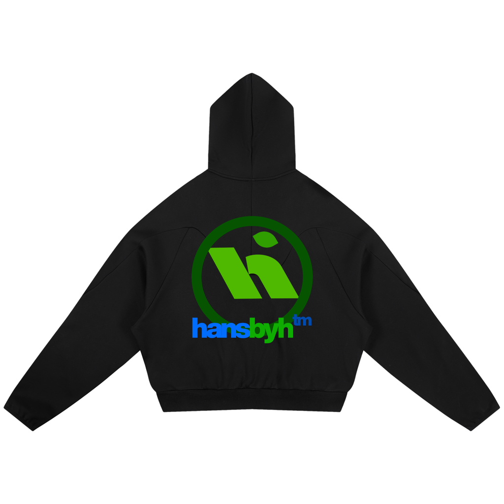 Curved Panel Raglan Hoodie