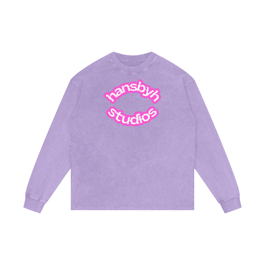 Acid Wash Oversize Long Sleeve T-Shirt