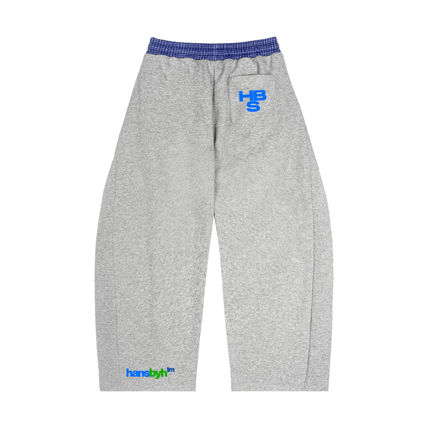 Plaid Waistband Barrel Sweatpants 2