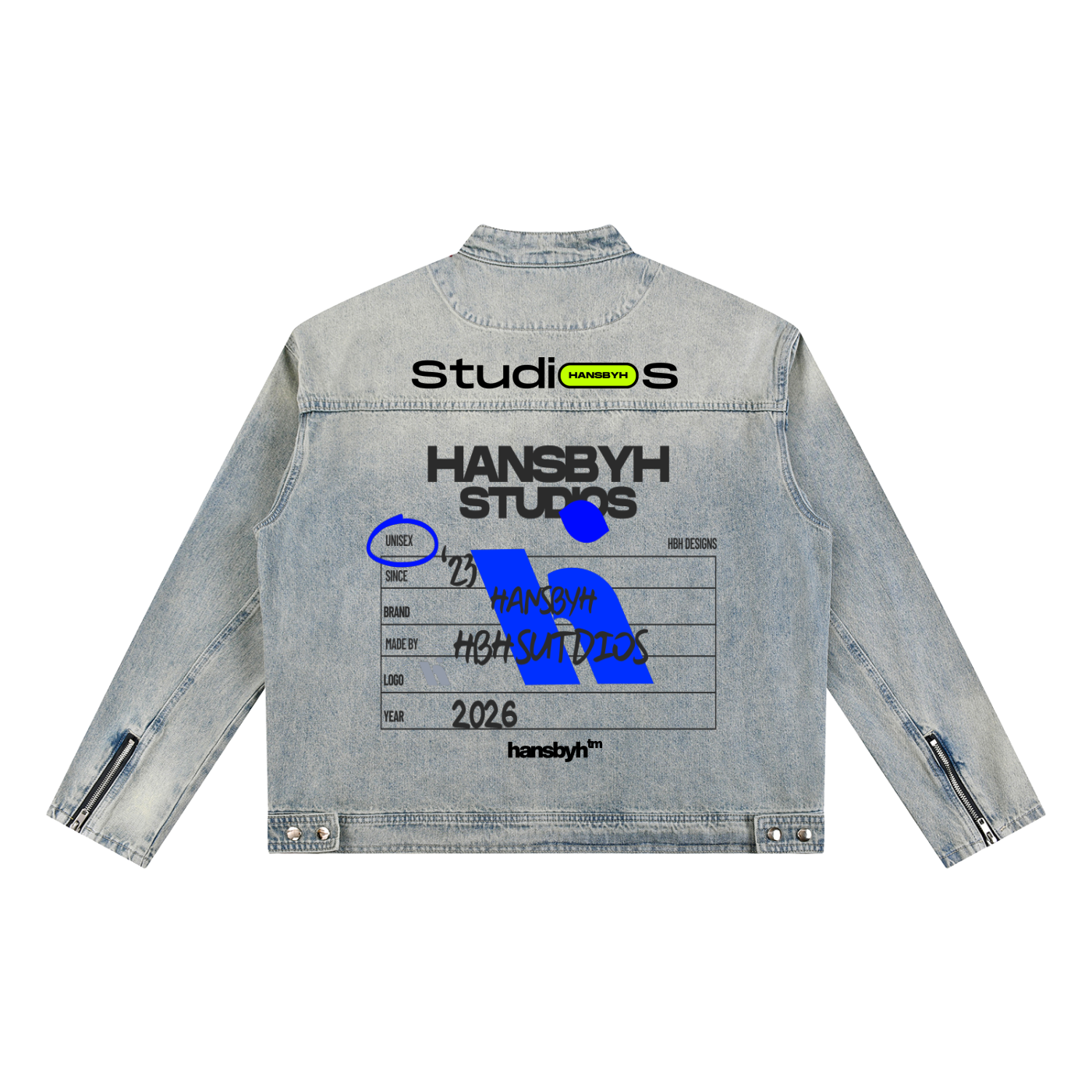 Vintage Wash Zip Denim Jacket