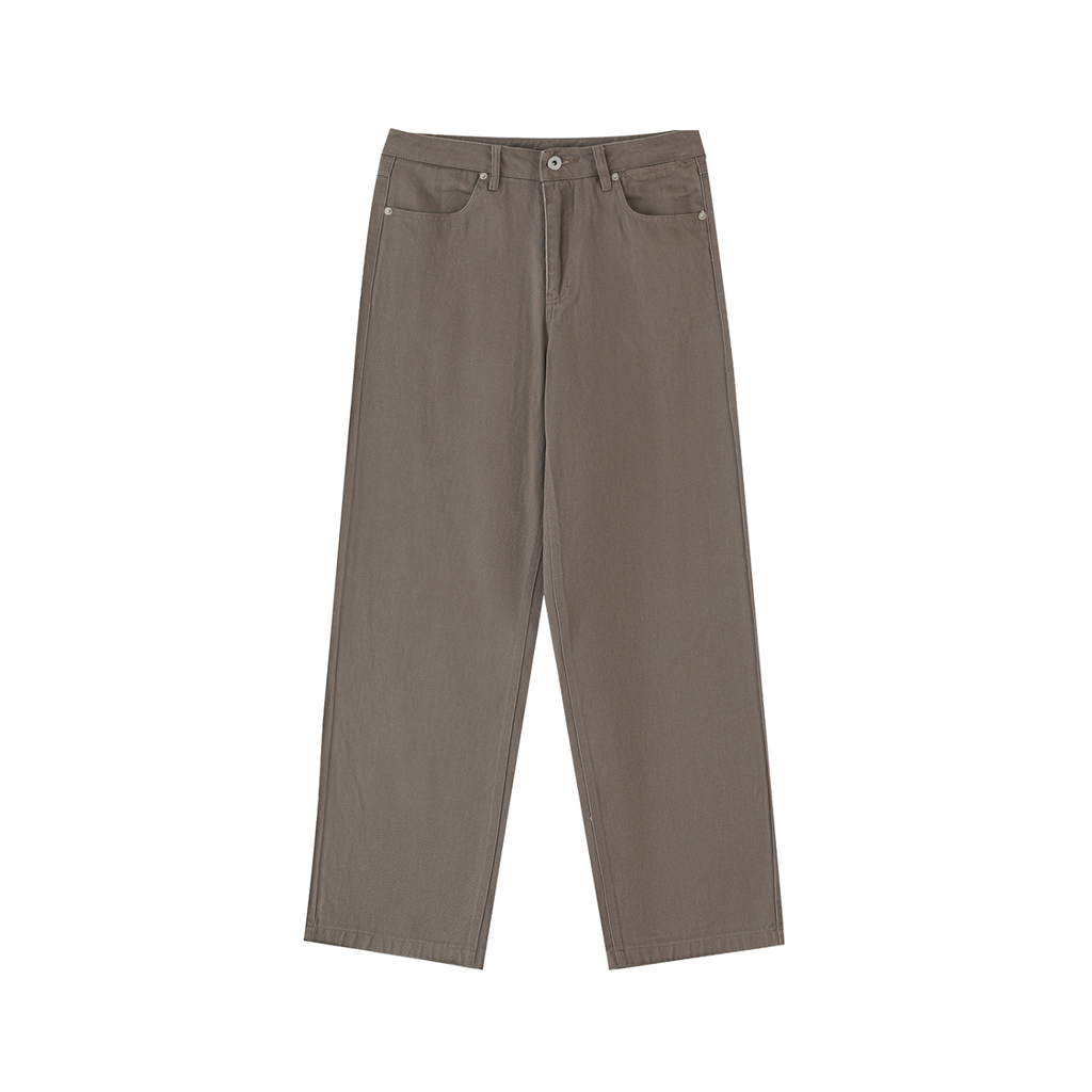 Heavyweight Cotton Straight-Leg Pants