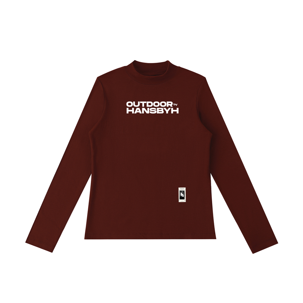 HANSBYH Essential Mock Neck Long Sleeve T-Shirt