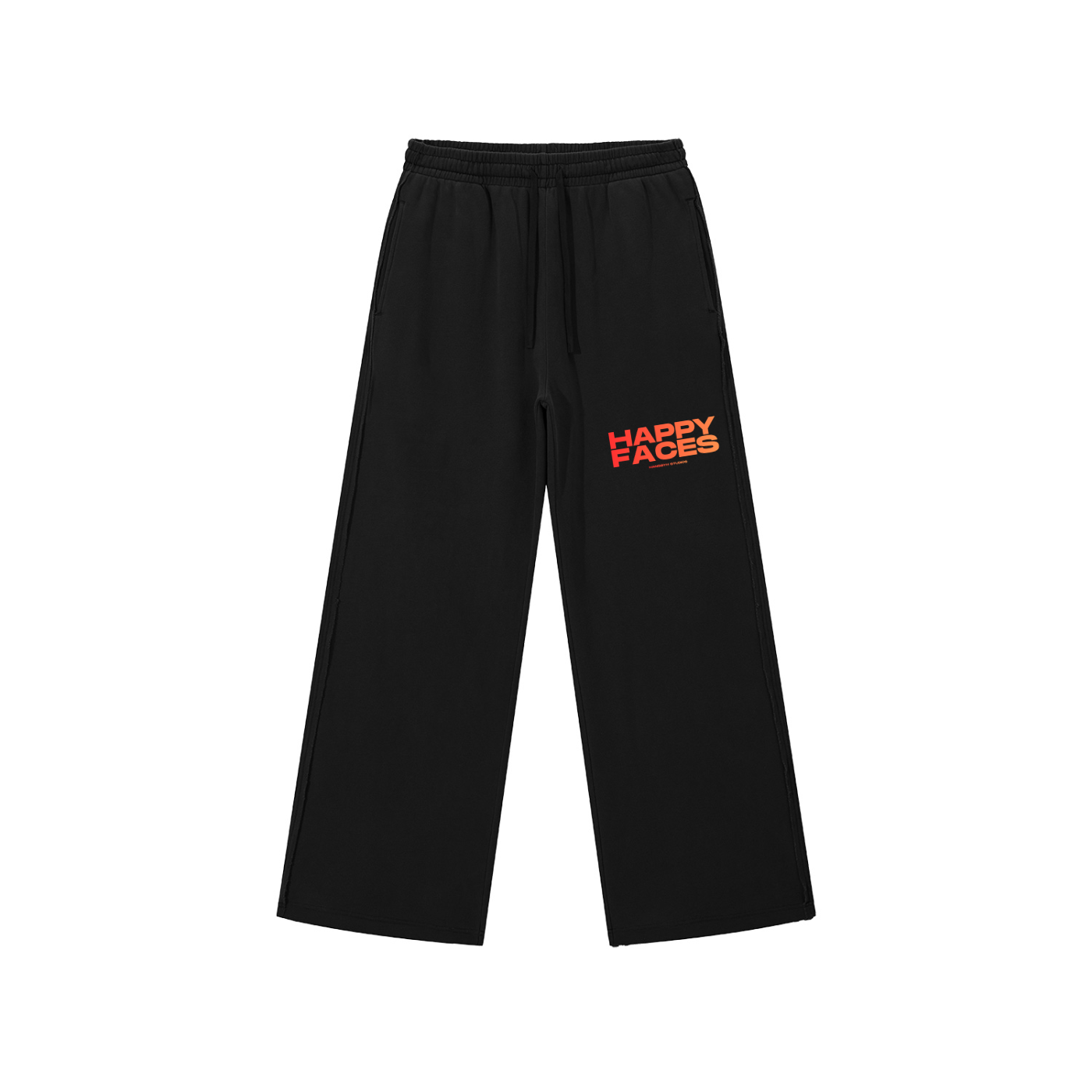 Snow Washed Raw Edge Sweatpants
