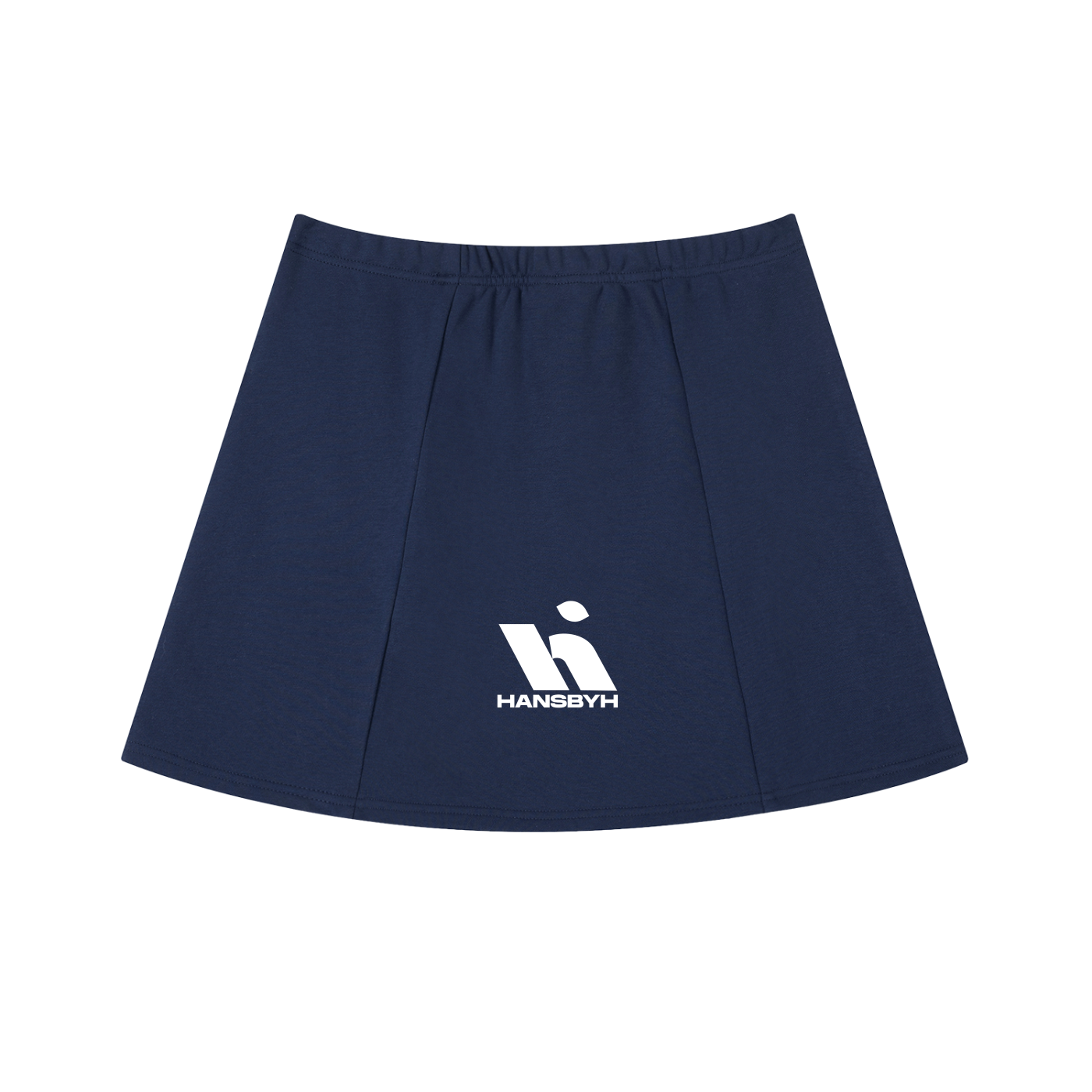 Contrast Side Stripe Slit Skirt