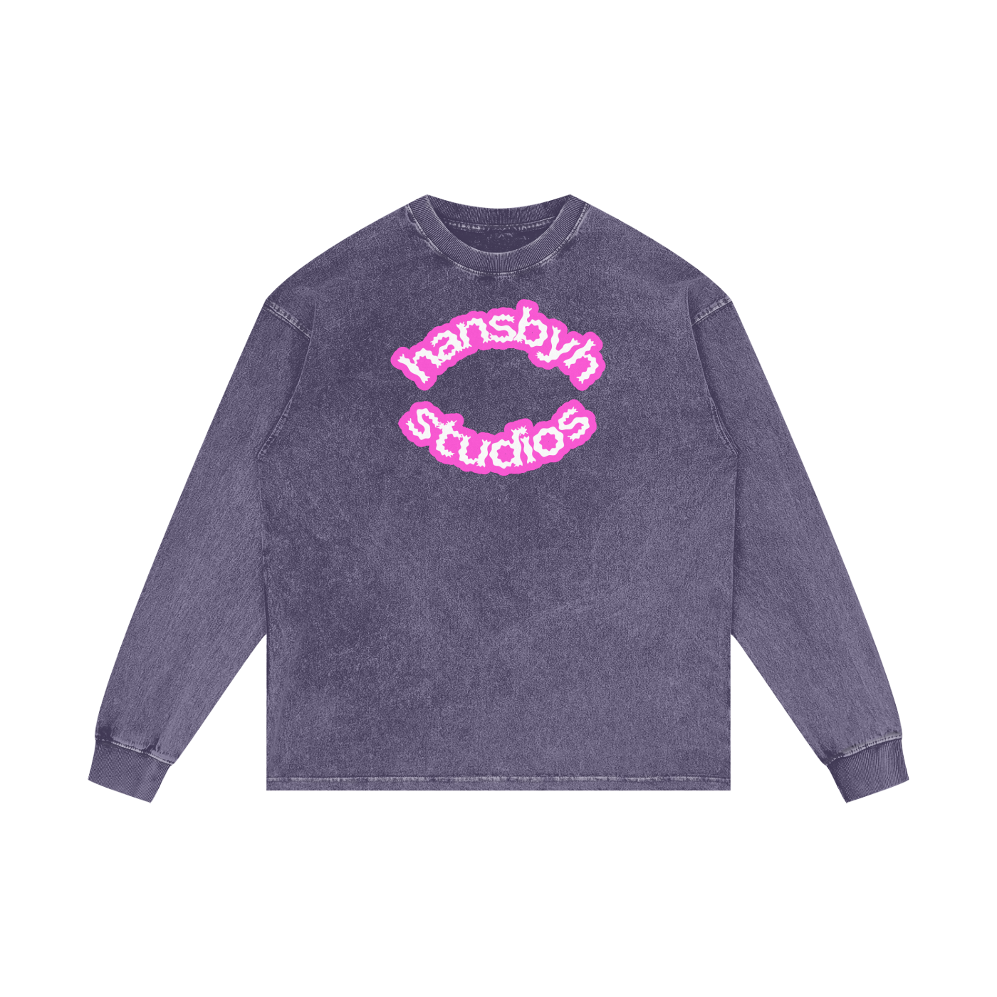 Acid Wash Oversize Long Sleeve T-Shirt
