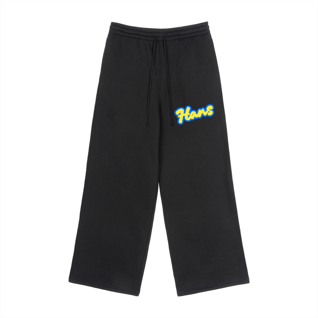 Fleece Drawstring Straight-Leg Sweatpants 2