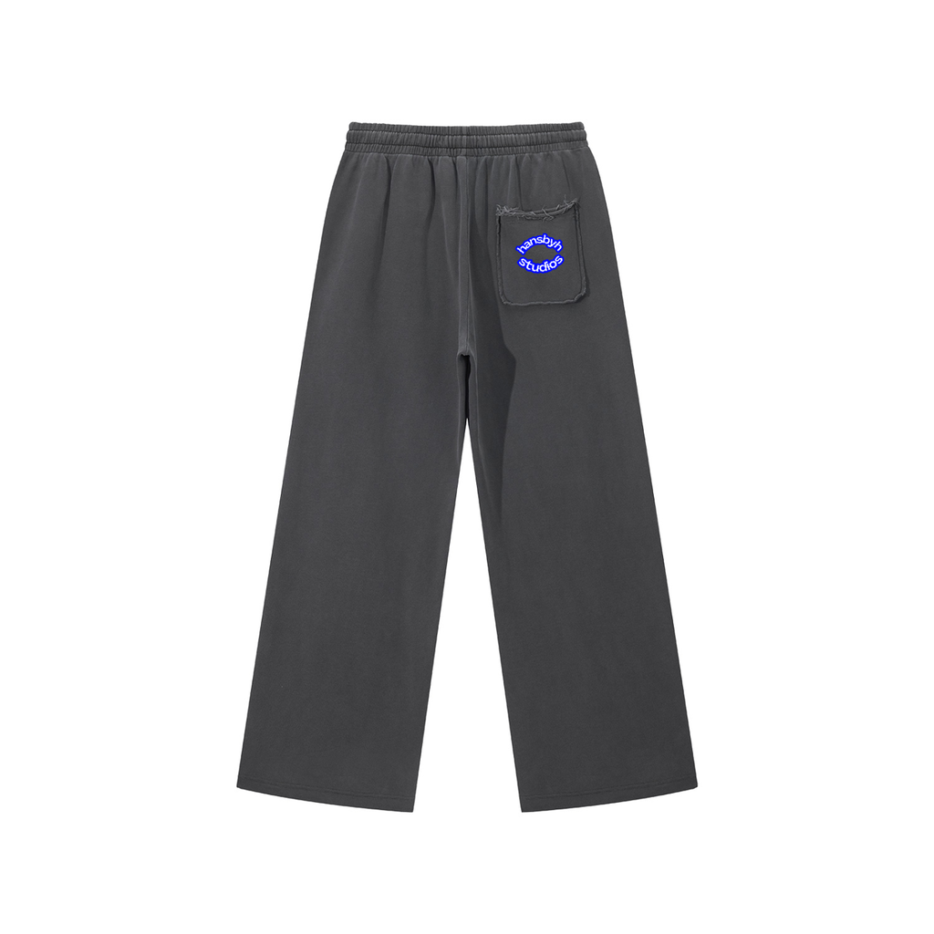 Snow Washed Raw Edge Sweatpants