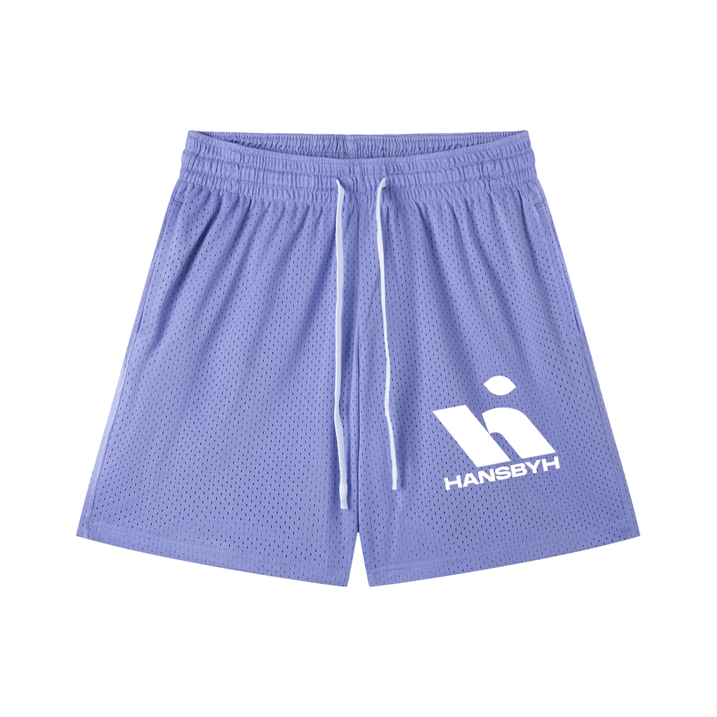 "HANSBYH" Mesh Drawstring Shorts