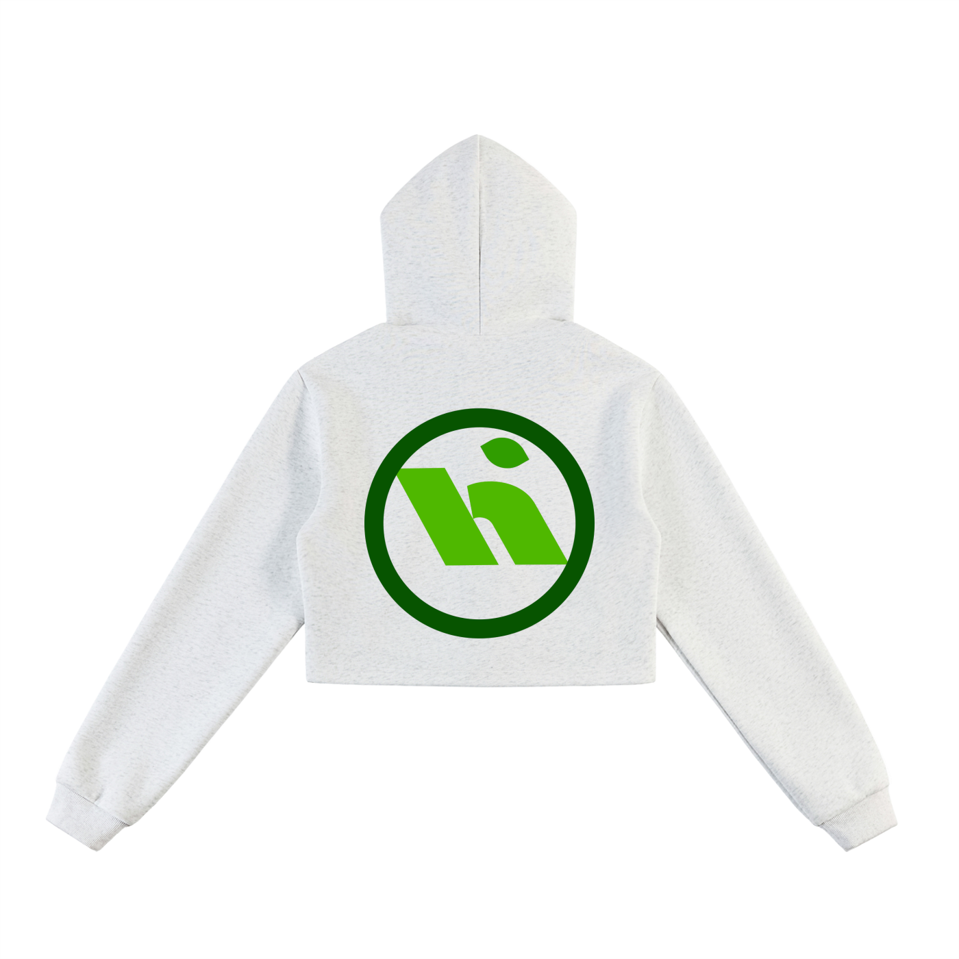 Essential Cropped Zip-Up Hoodie