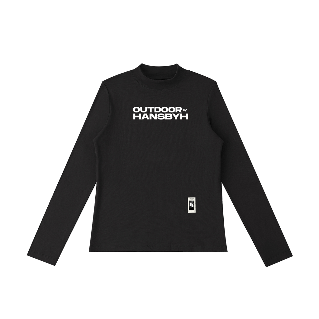 HANSBYH Essential Mock Neck Long Sleeve T-Shirt