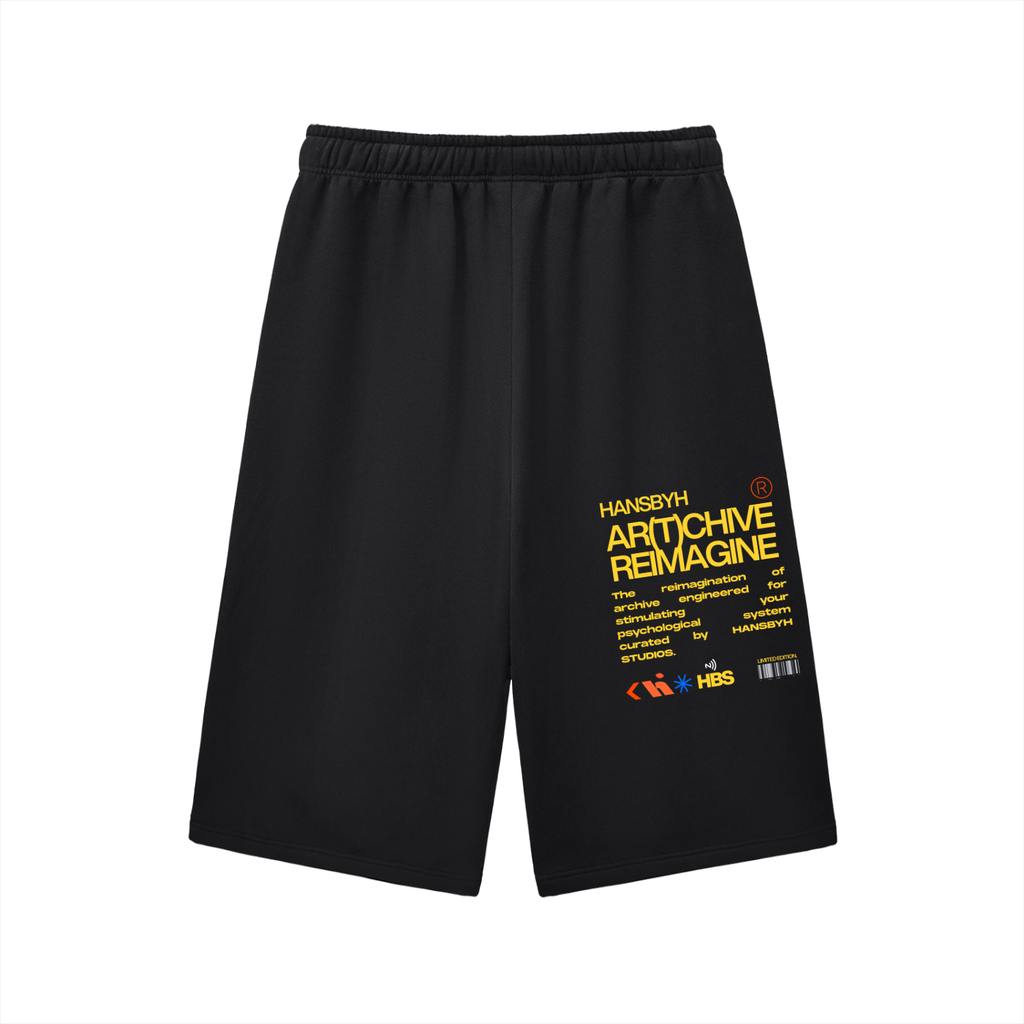 Relaxed Drawstring Three-quarter Sweatpants