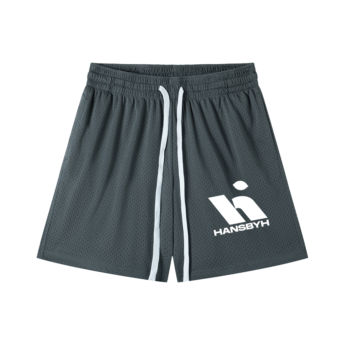 "HANSBYH" Mesh Drawstring Shorts