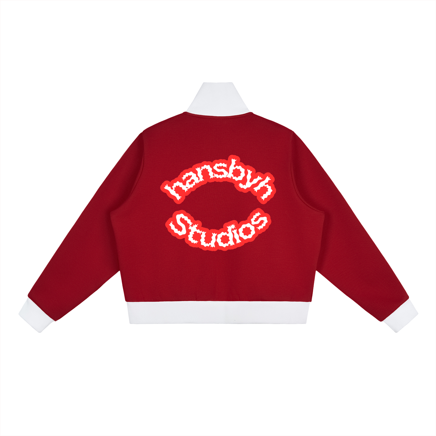 Women Contrast Side Stripe Fleece Cropped Track Jacket