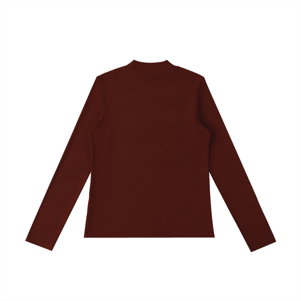 HANSBYH Essential Mock Neck Long Sleeve T-Shirt