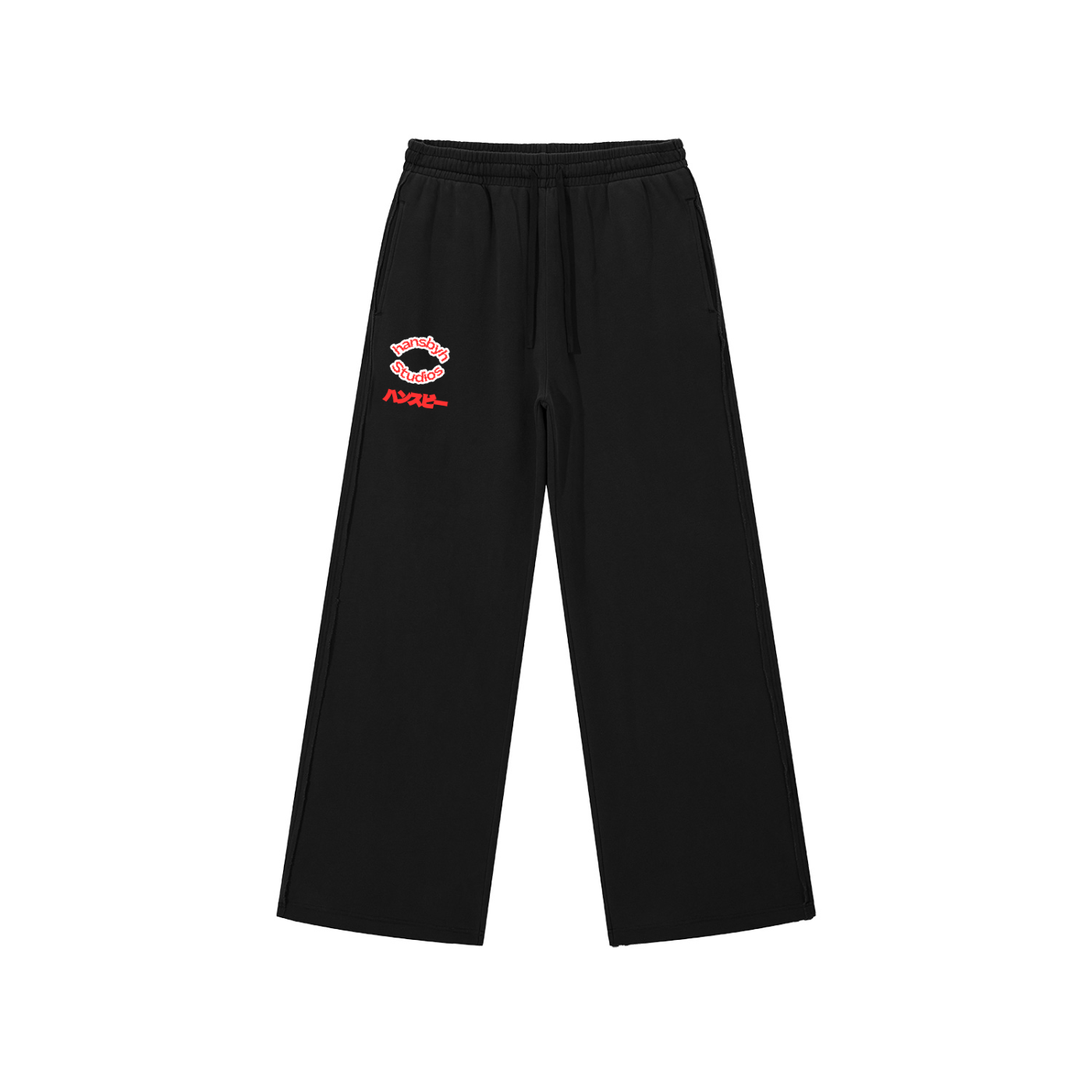 Snow Washed Raw Edge Sweatpants