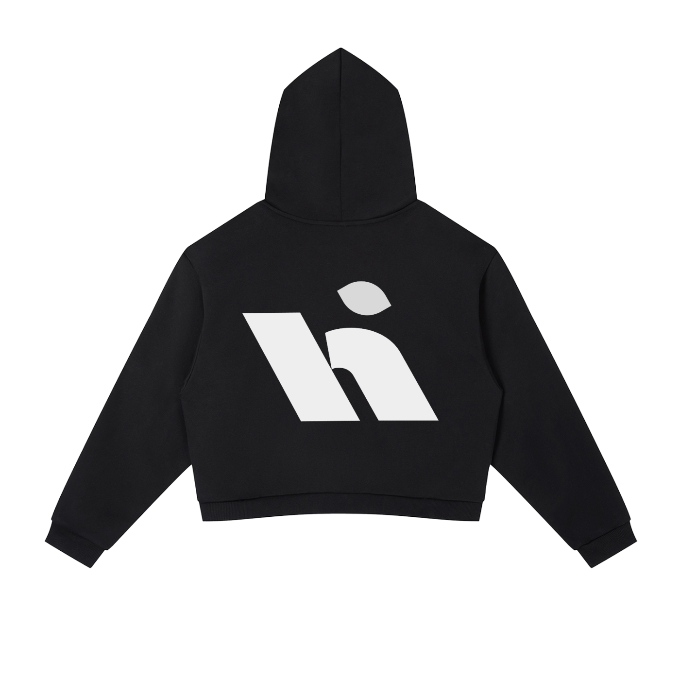 Contrast Side Stripe Cropped Hoodie