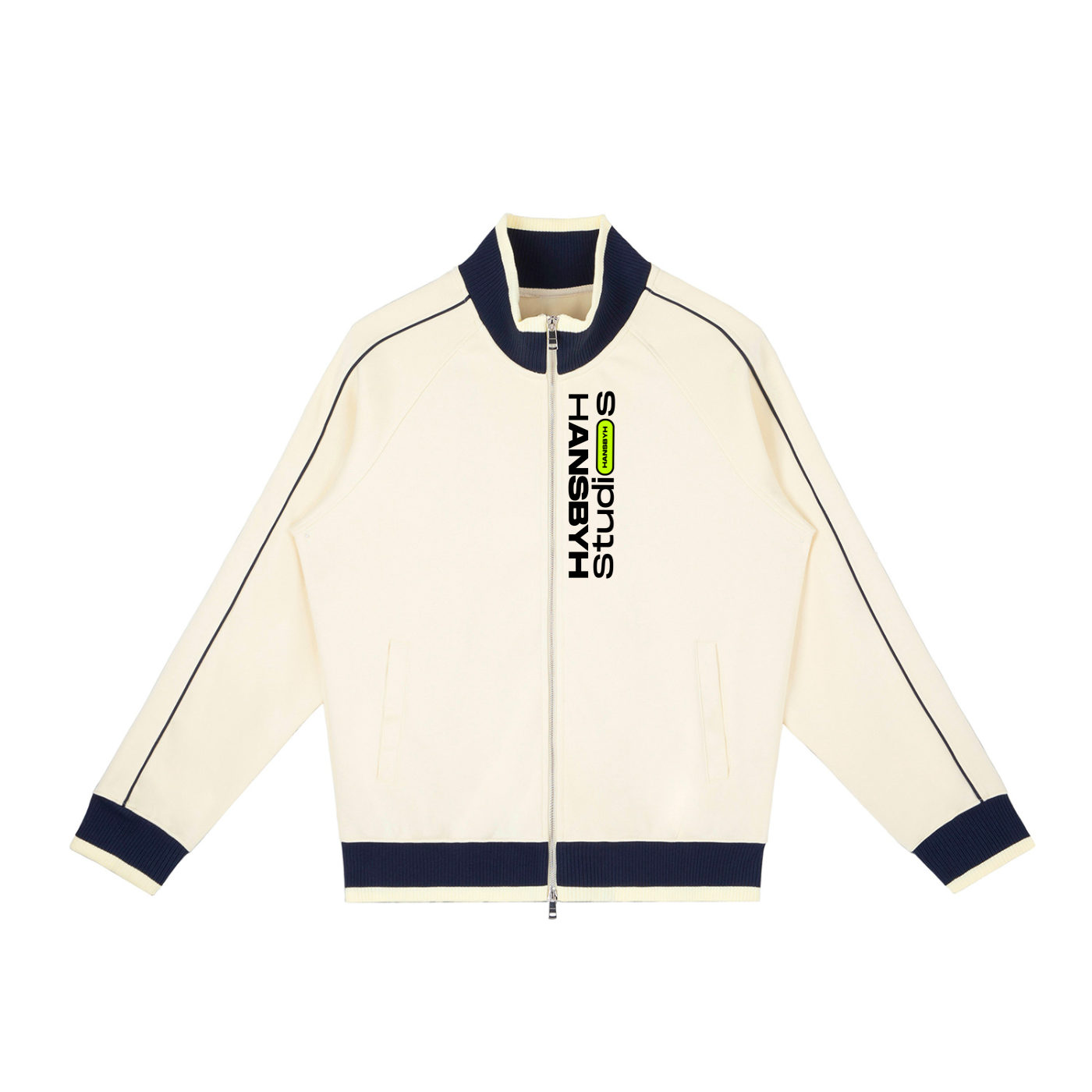 Color Block Raglan Sleeve Zip Track Jacket