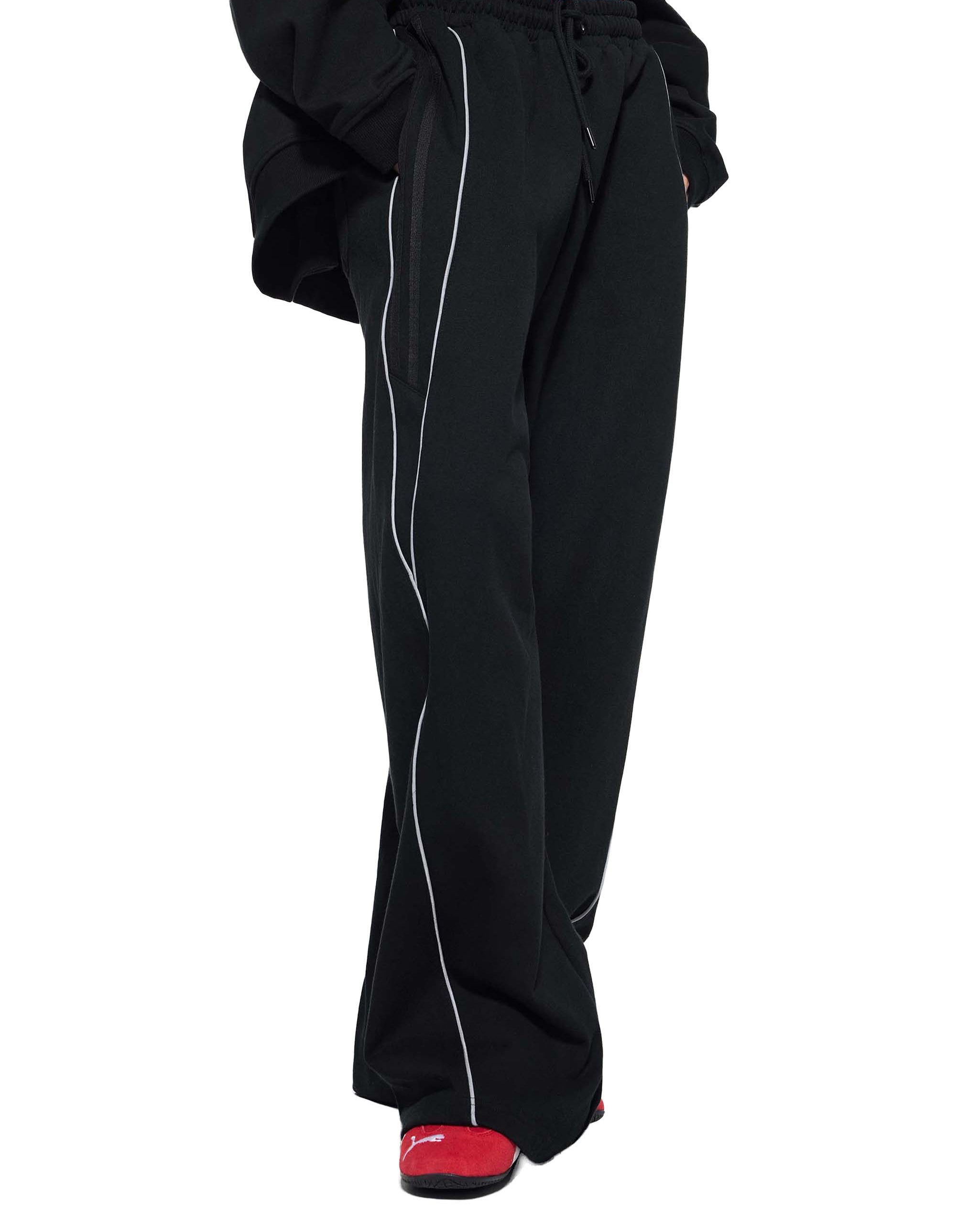 Reflection Striped Straight-Leg Sweatpants