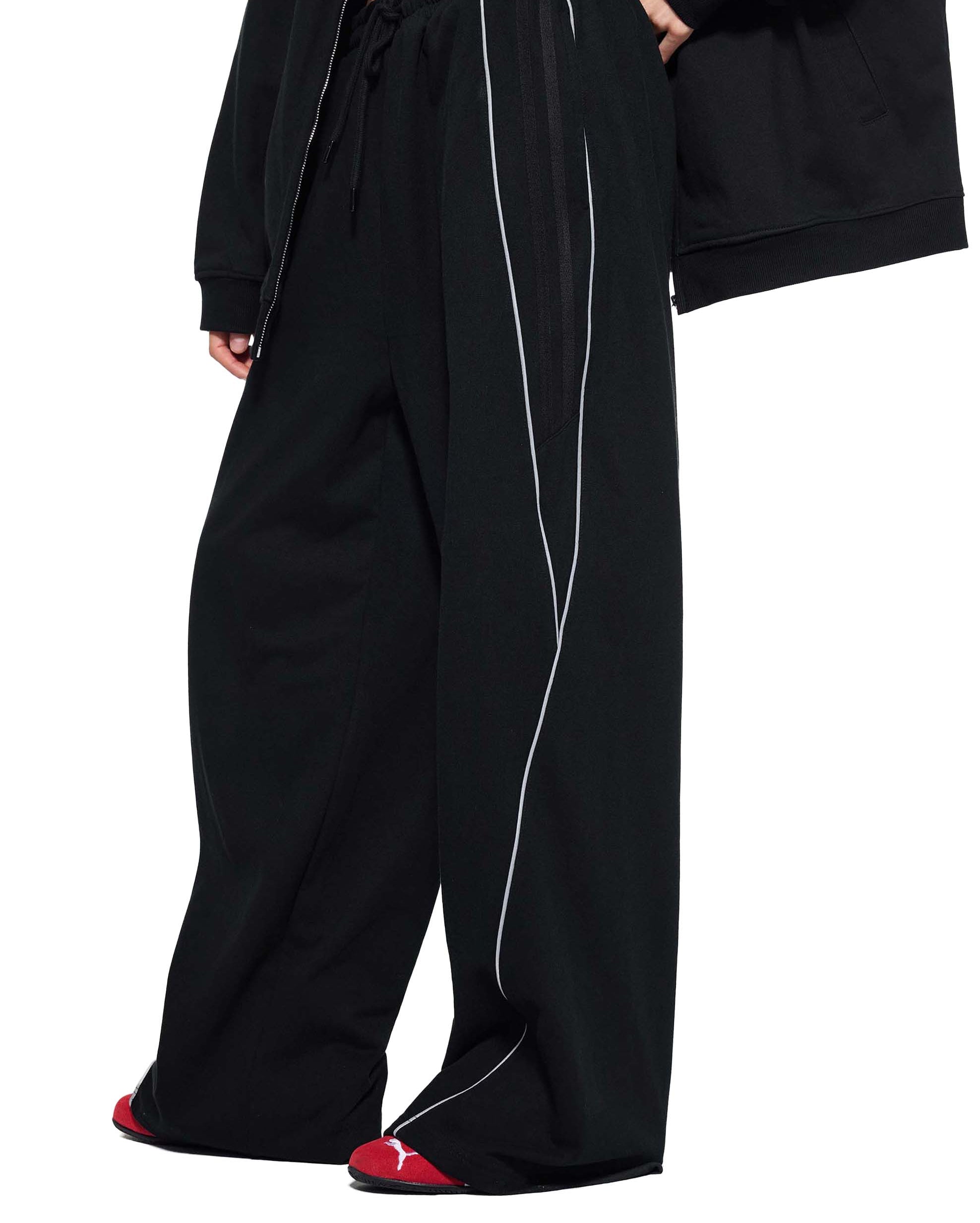 Reflection Striped Straight-Leg Sweatpants