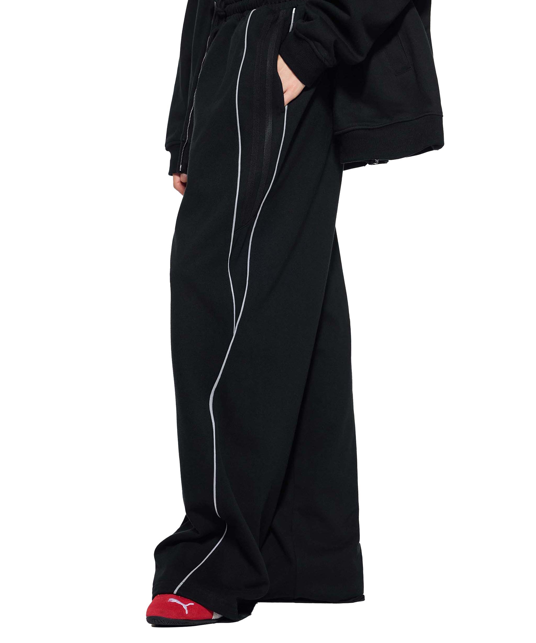 Reflection Striped Straight-Leg Sweatpants