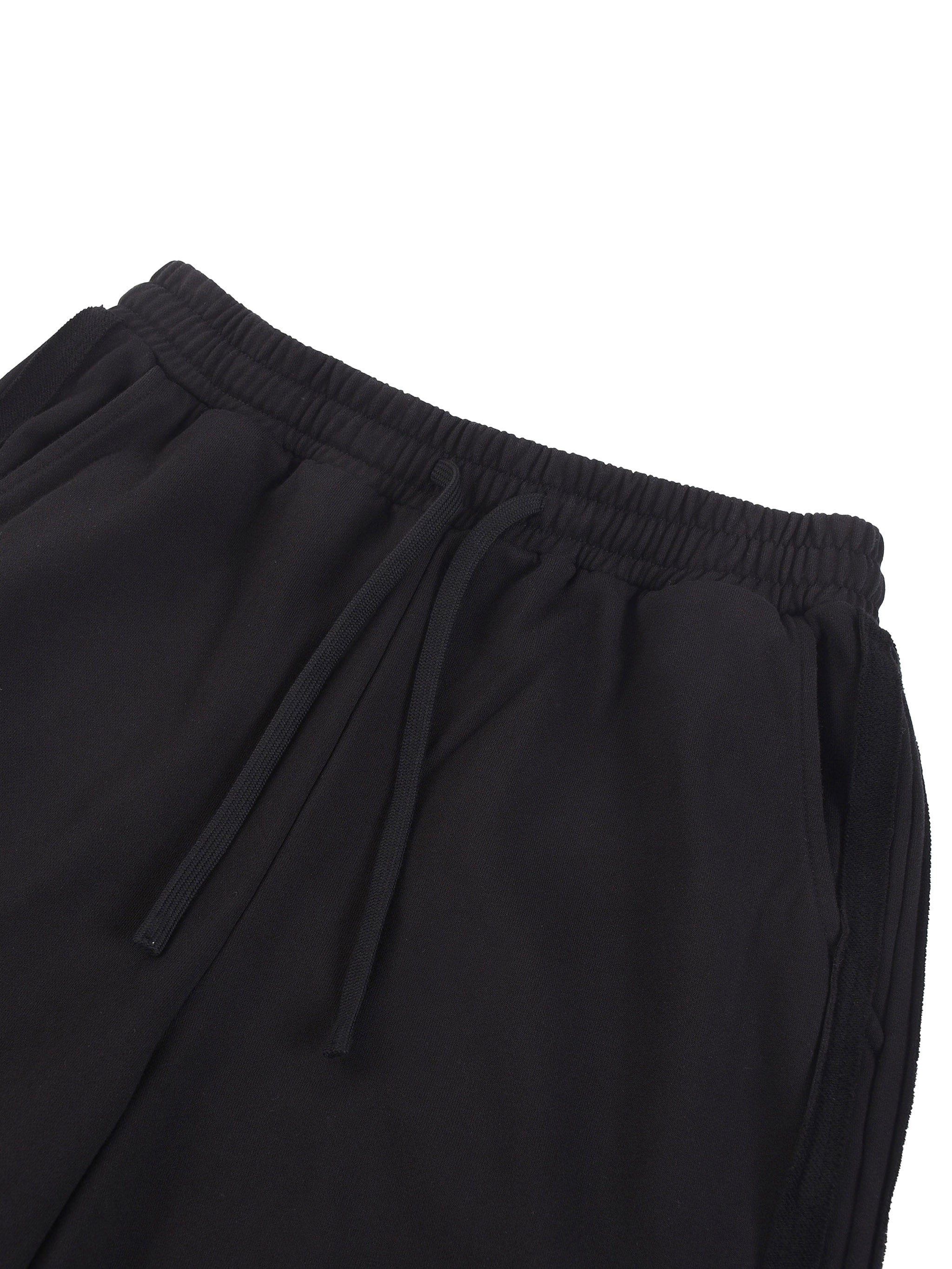 Contrast Tape Straight-Leg Sweatpants