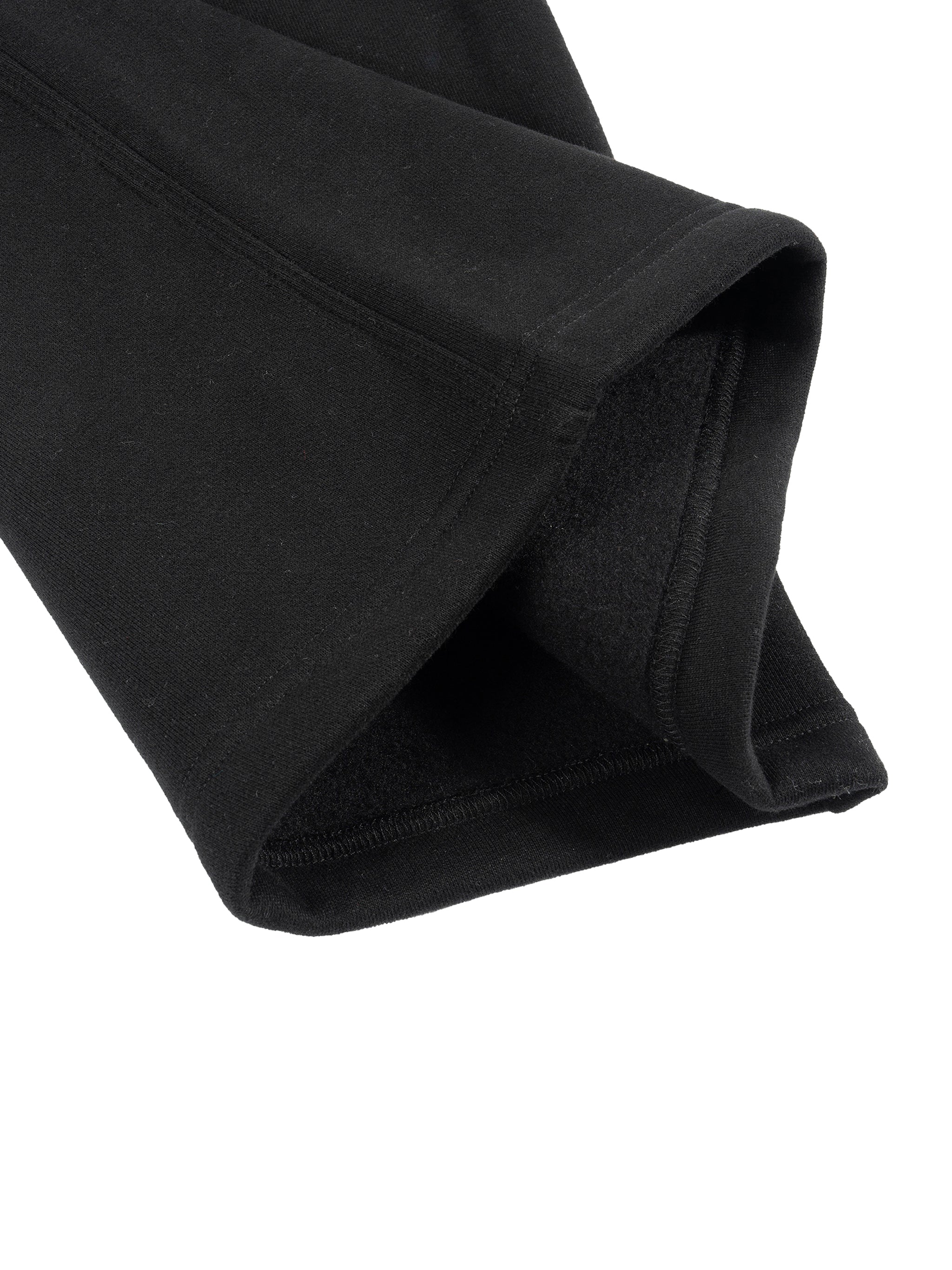 Fleece Drawstring Straight-Leg Sweatpants 2