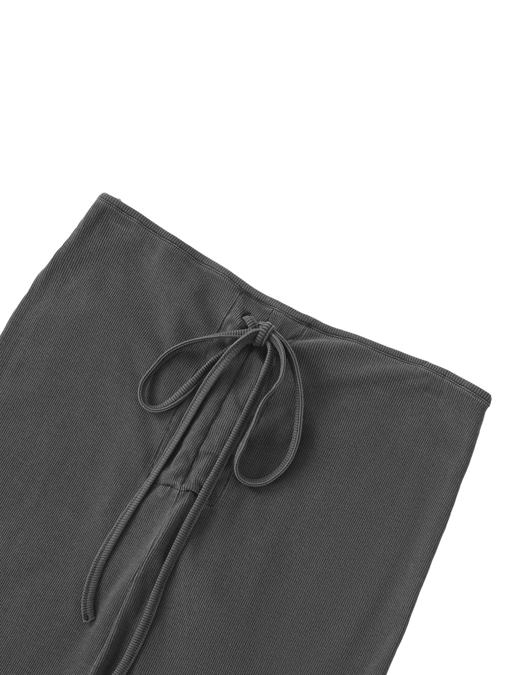 Dyed Washed Drawstring Maxi Skirt