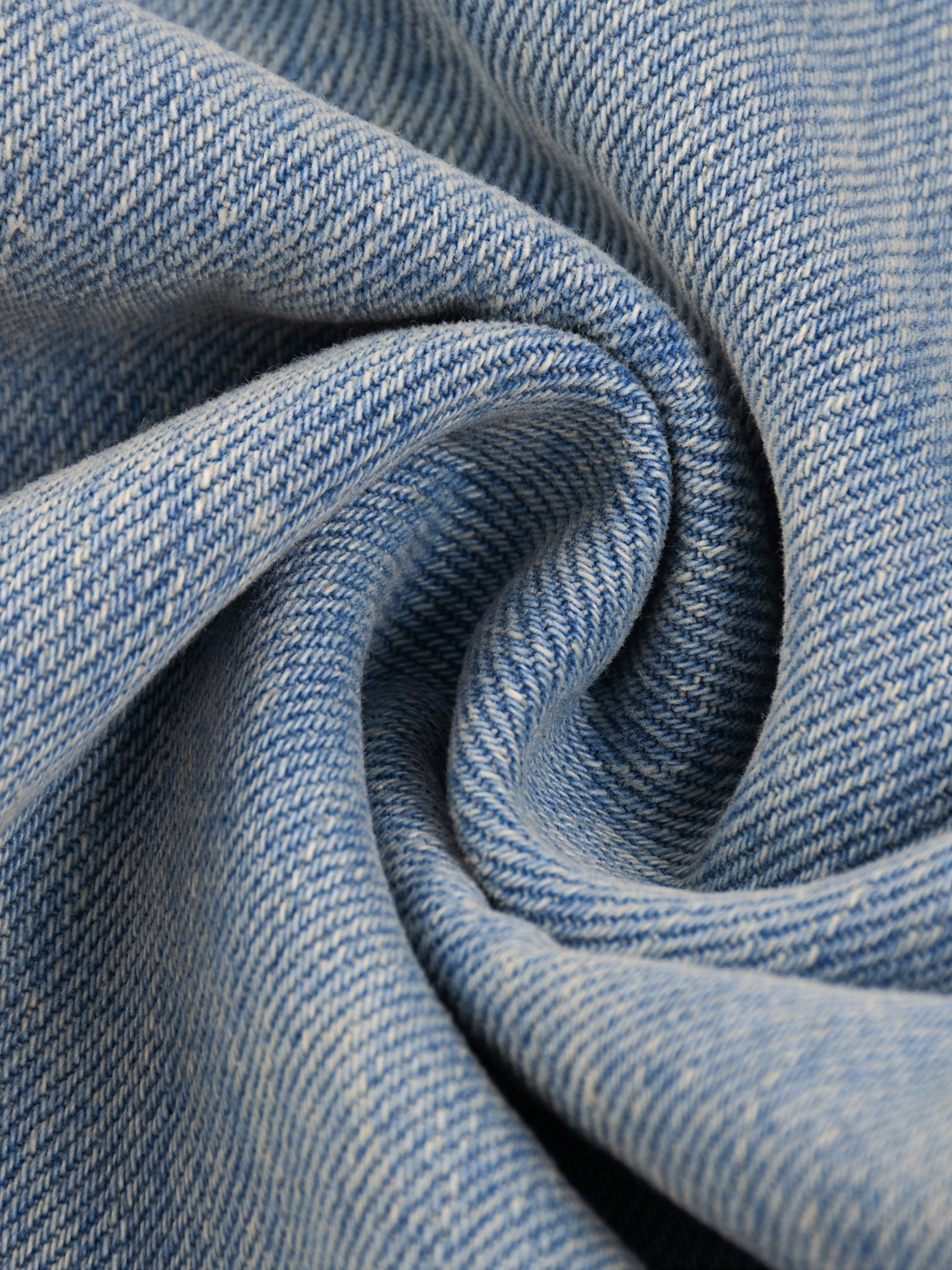 "HANSBYH" Sun Fade Raw Hem Denim Jeans