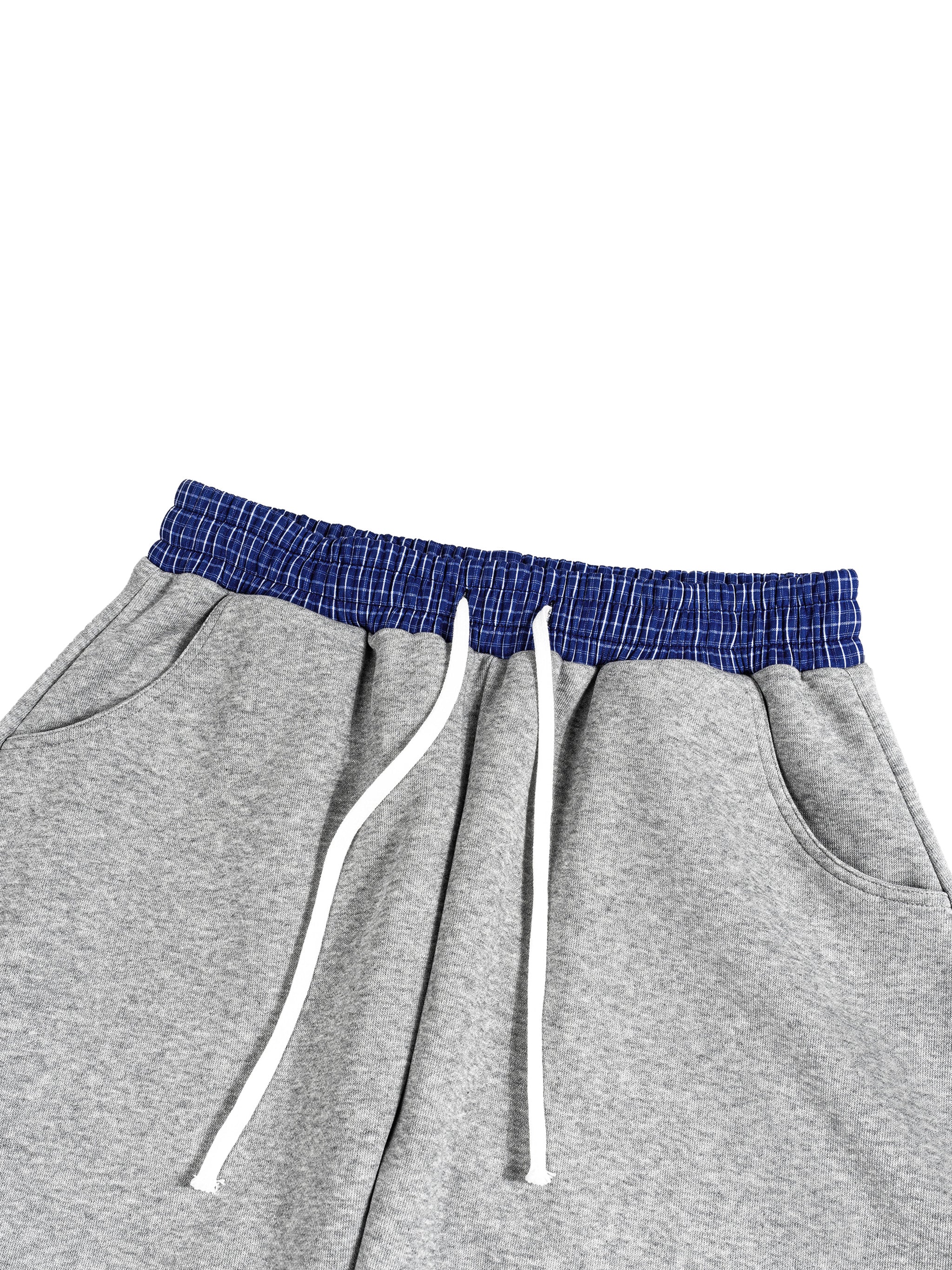 Plaid Waistband Barrel Sweatpants 2