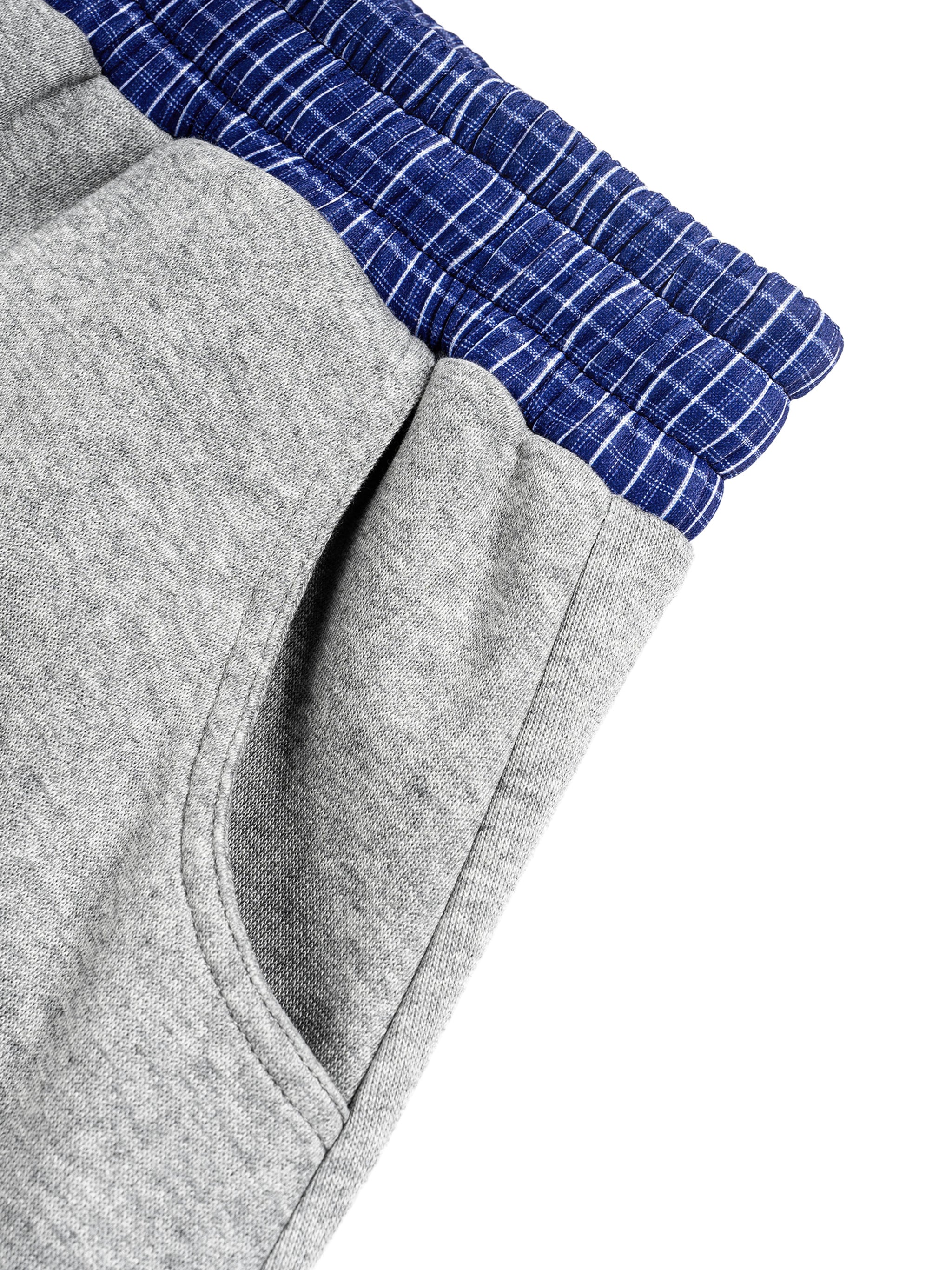 Plaid Waistband Barrel Sweatpants 2
